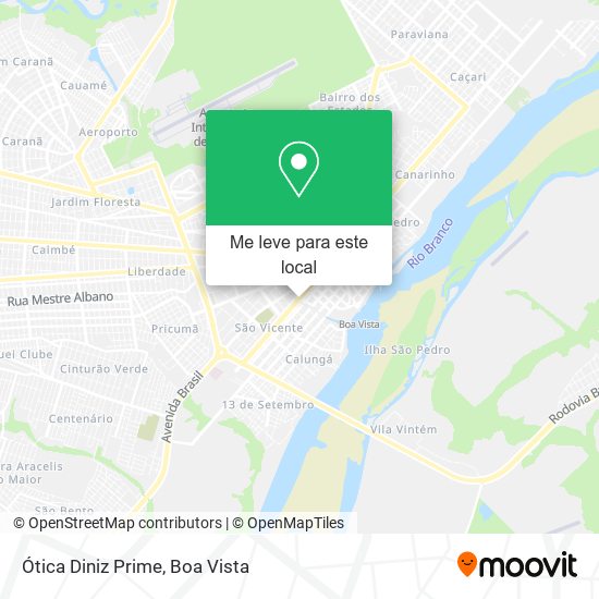 Ótica Diniz Prime mapa