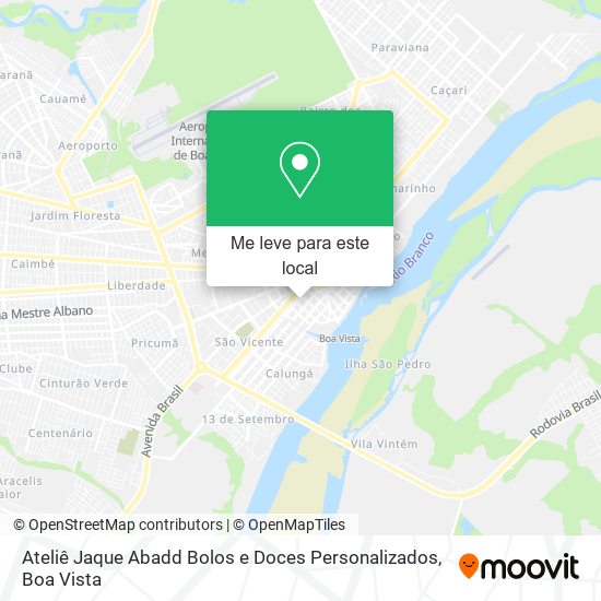 Ateliê Jaque Abadd Bolos e Doces Personalizados mapa