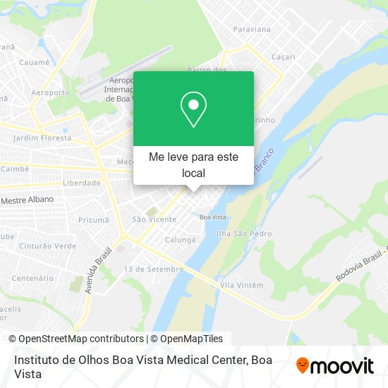 Instituto de Olhos Boa Vista Medical Center mapa