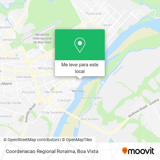 Coordenacao Regional Roraima mapa