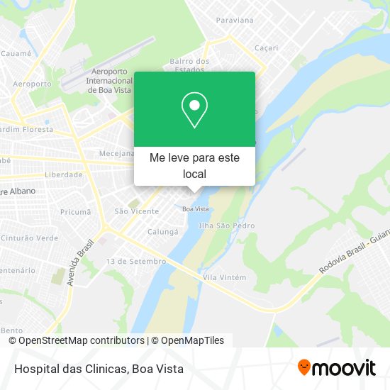 Hospital das Clinicas mapa