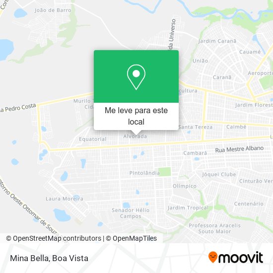 Mina Bella mapa