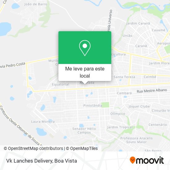 Vk Lanches Delivery mapa