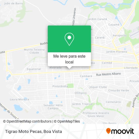 Tigrao Moto Pecas mapa