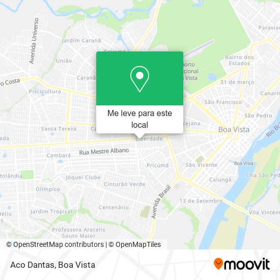Aco Dantas mapa