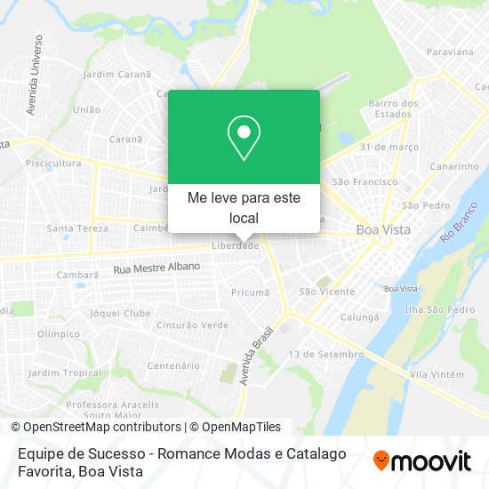 Equipe de Sucesso - Romance Modas e Catalago Favorita mapa