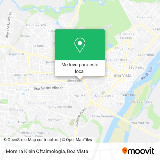 Moreira Klein Oftalmologia mapa