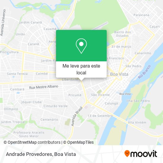 Andrade Provedores mapa