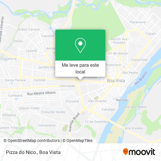 Pizza do Nico. mapa