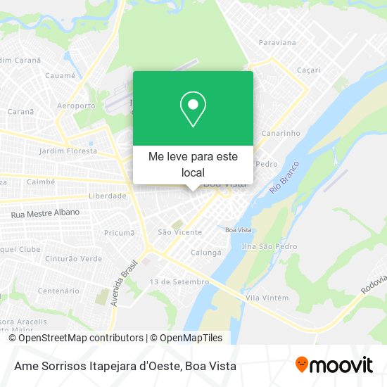 Ame Sorrisos Itapejara d'Oeste mapa