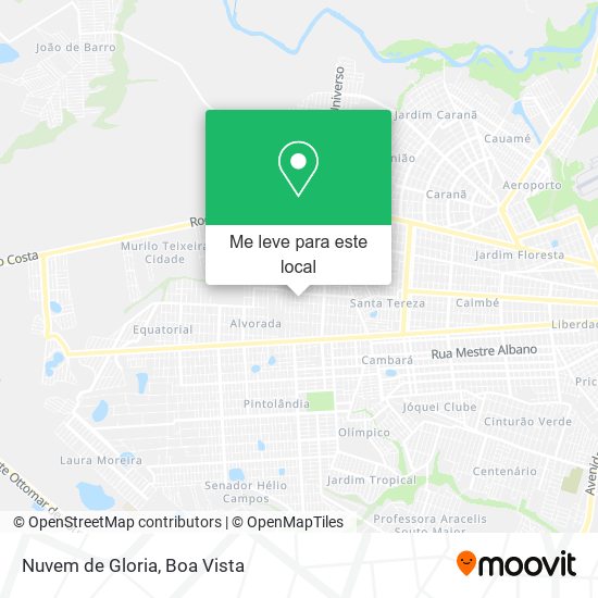 Nuvem de Gloria mapa