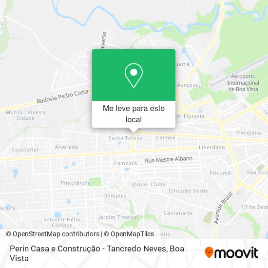 Perin Casa e Construção - Tancredo Neves mapa