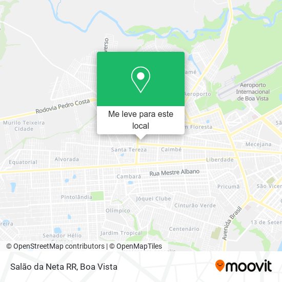 Salão da Neta RR mapa