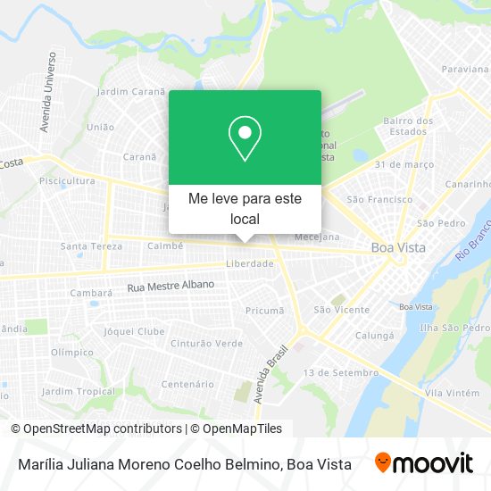 Marília Juliana Moreno Coelho Belmino mapa