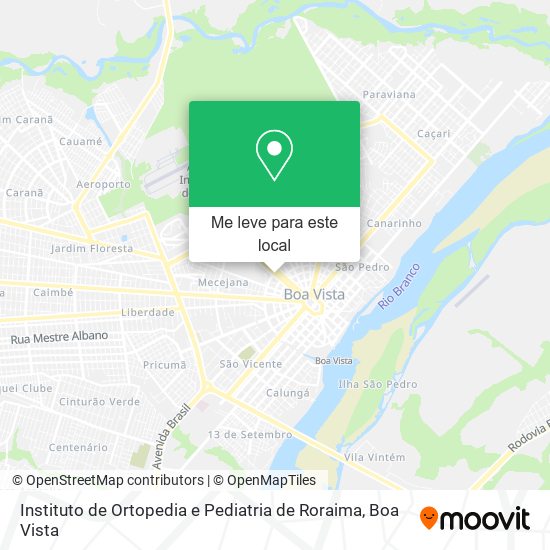 Instituto de Ortopedia e Pediatria de Roraima mapa