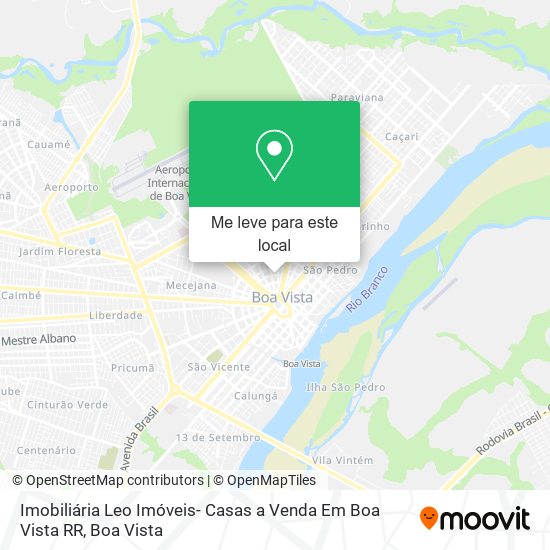 Imobiliária Leo Imóveis- Casas a Venda Em Boa Vista RR mapa