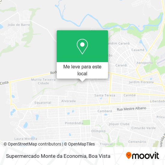 Supermercado Monte da Economia mapa