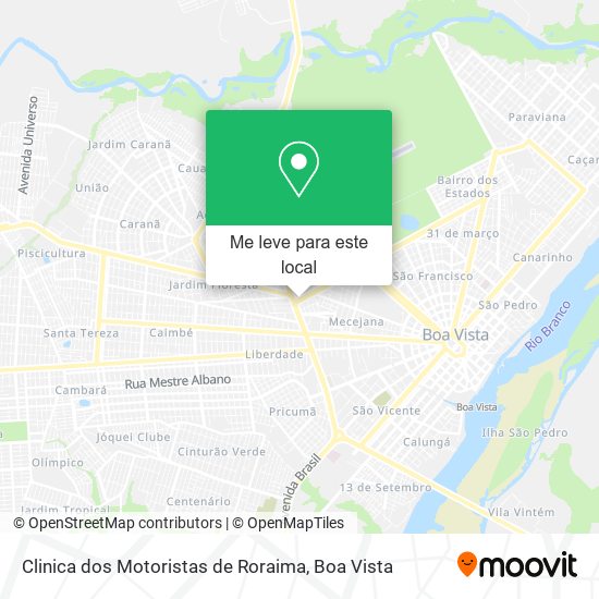 Clinica dos Motoristas de Roraima mapa