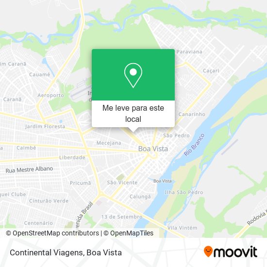Continental Viagens mapa