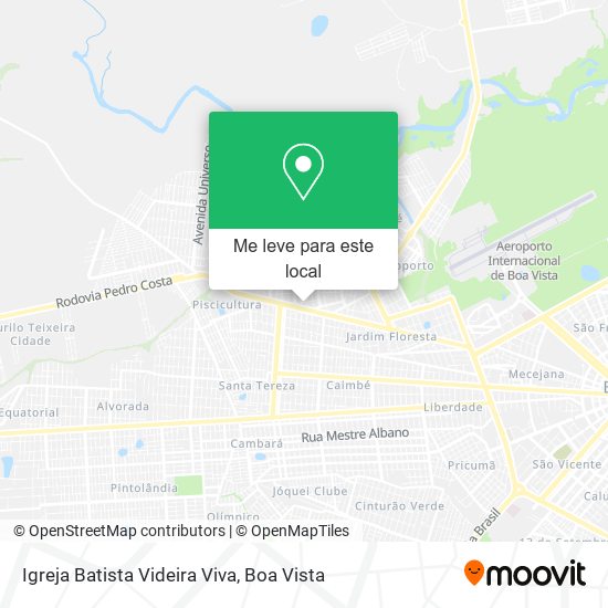 Igreja Batista Videira Viva mapa