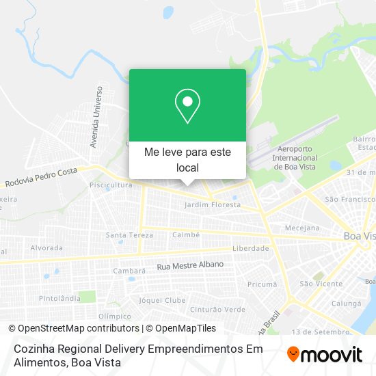 Cozinha Regional Delivery Empreendimentos Em Alimentos mapa