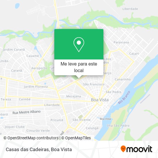 Casas das Cadeiras mapa