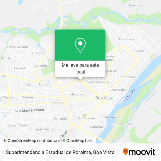 Superintendencia Estadual de Roraima mapa