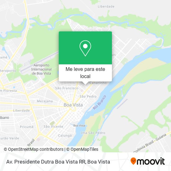 Av. Presidente Dutra Boa Vista RR mapa