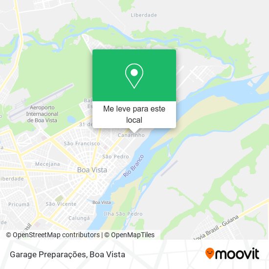 Garage Preparações mapa