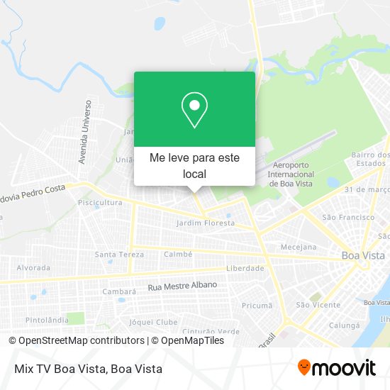 Mix TV Boa Vista mapa