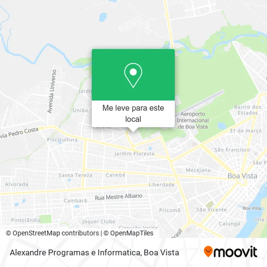 Alexandre Programas e Informatica mapa