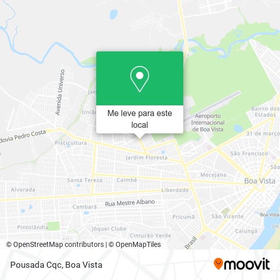 Pousada Cqc mapa