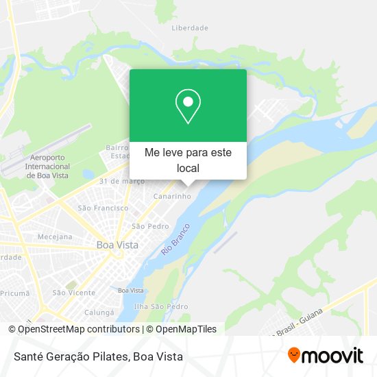 Santé Geração Pilates mapa