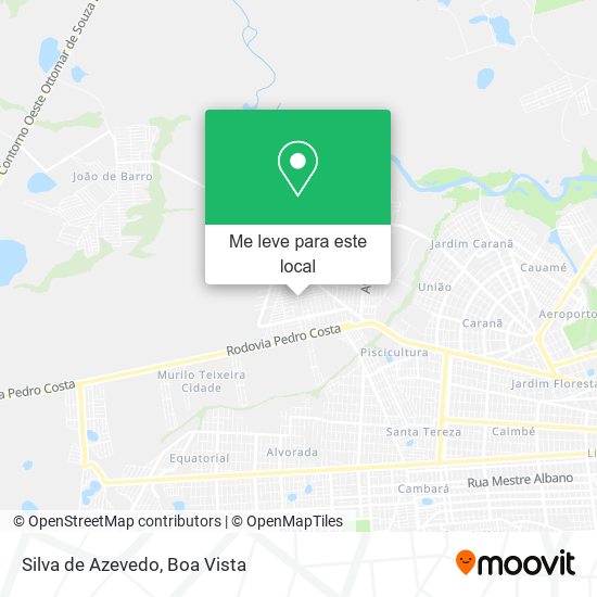 Silva de Azevedo mapa