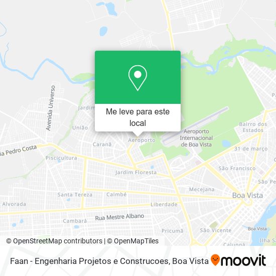 Faan - Engenharia Projetos e Construcoes mapa
