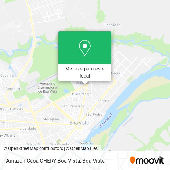 Amazon Caoa CHERY Boa Vista mapa