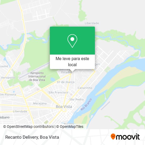 Recanto Delivery mapa