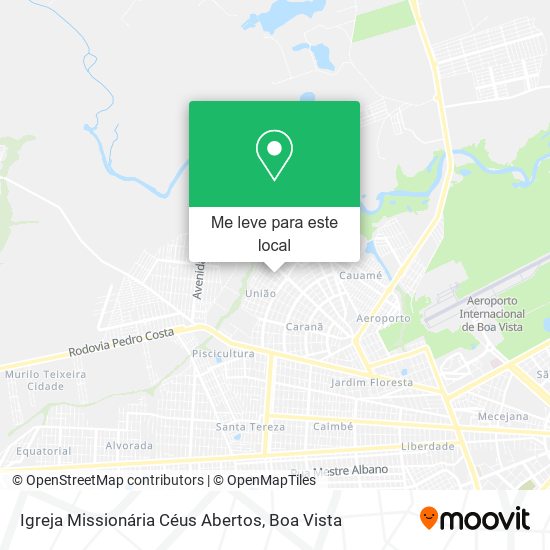 Igreja Missionária Céus Abertos mapa