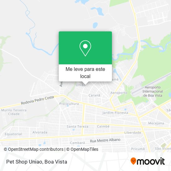 Pet Shop Uniao mapa