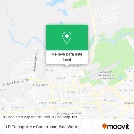 J P Transporte e Construcao mapa