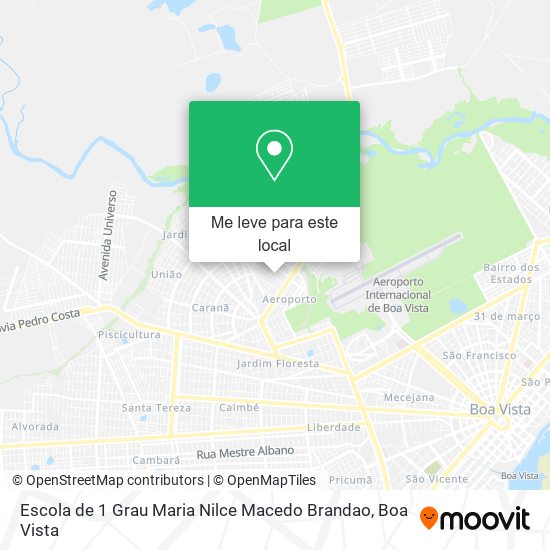 Escola de 1 Grau Maria Nilce Macedo Brandao mapa