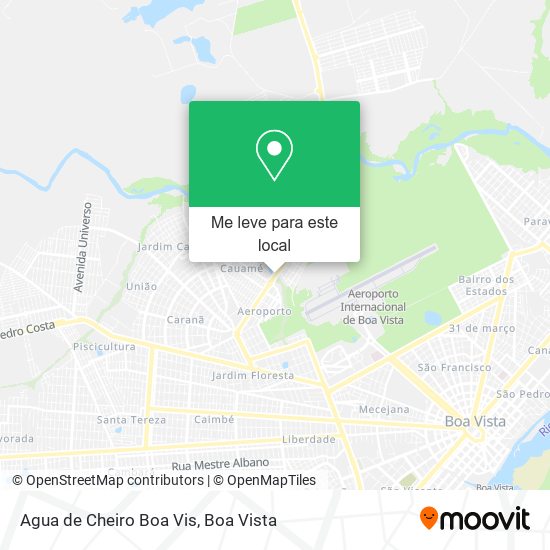 Agua de Cheiro Boa Vis mapa