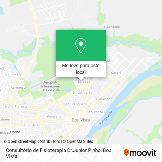 Consultório de Fisioterapia Dr.Junior Pinho mapa