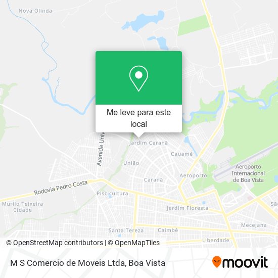 M S Comercio de Moveis Ltda mapa