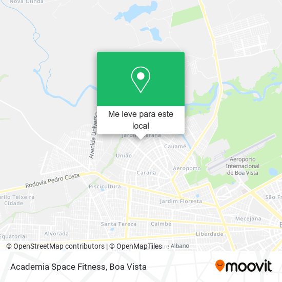 Academia Space Fitness mapa