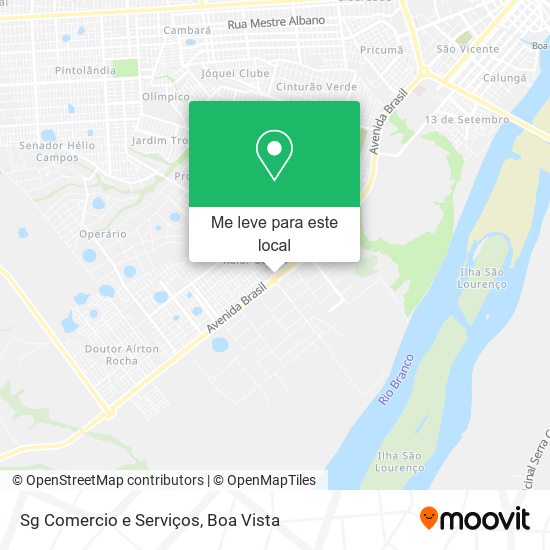 Sg Comercio e Serviços mapa