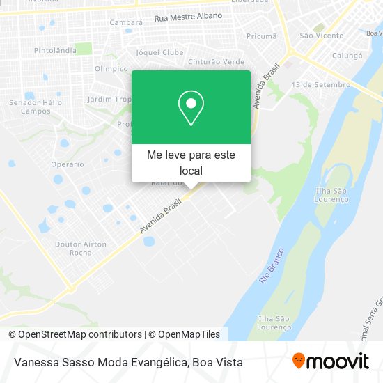 Vanessa Sasso Moda Evangélica mapa