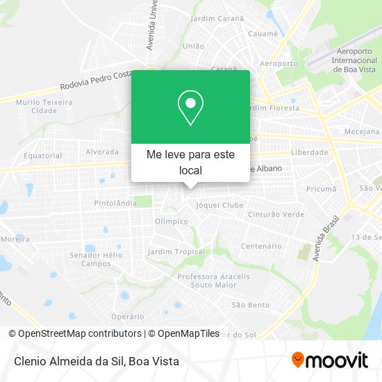 Clenio Almeida da Sil mapa