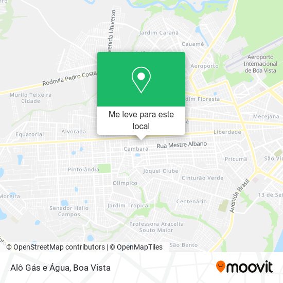 Alô Gás e Água mapa