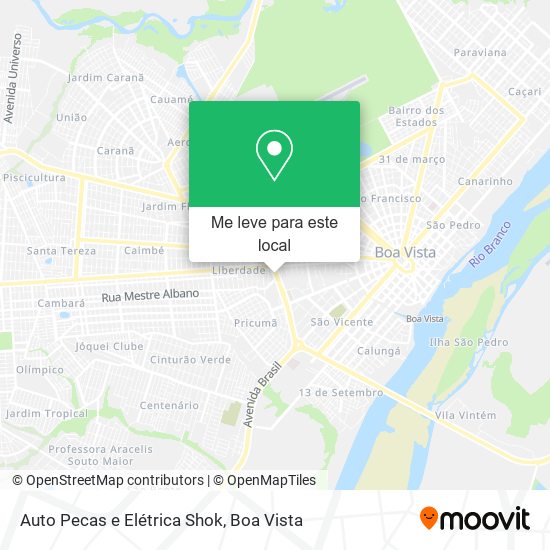 Auto Pecas e Elétrica Shok mapa
